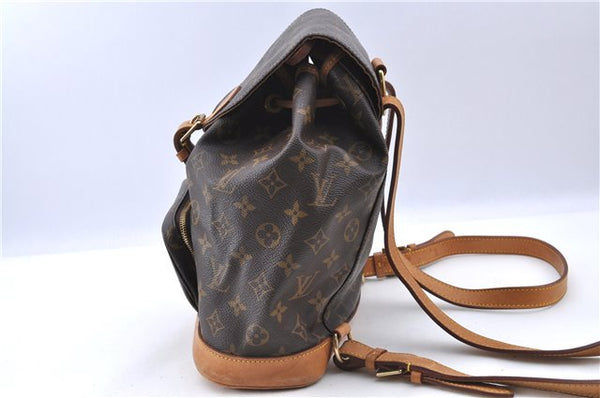 Authentic LOUIS VUITTON Monogram Montsouris MM Backpack M51136 LV H7713