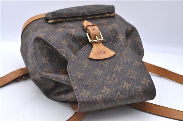 Authentic LOUIS VUITTON Monogram Montsouris MM Backpack M51136 LV H7713