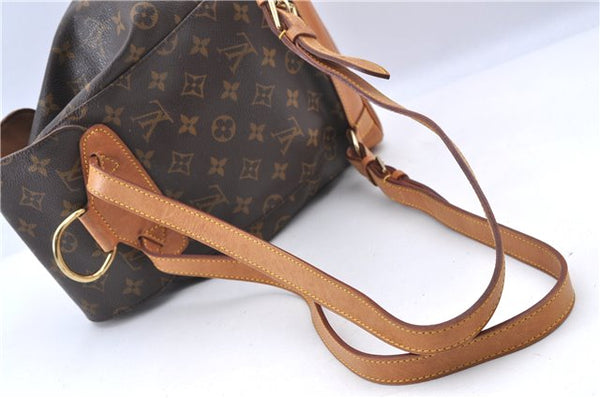 Authentic LOUIS VUITTON Monogram Montsouris MM Backpack M51136 LV H7713