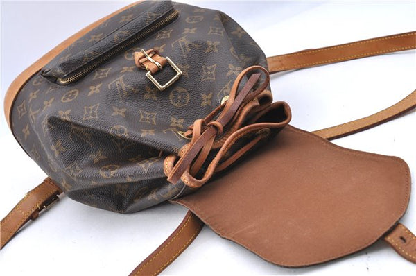 Authentic LOUIS VUITTON Monogram Montsouris MM Backpack M51136 LV H7713