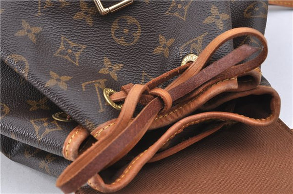Authentic LOUIS VUITTON Monogram Montsouris MM Backpack M51136 LV H7713