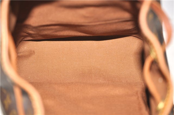 Authentic LOUIS VUITTON Monogram Montsouris MM Backpack M51136 LV H7713