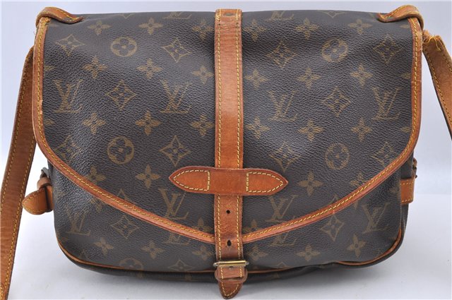 Auth LOUIS VUITTON Monogram Saumur 30 Shoulder Cross Body Bag M42256 LV H7719