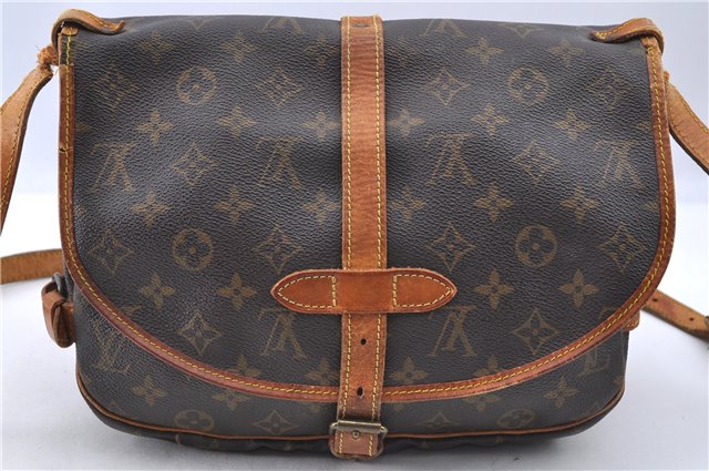Auth LOUIS VUITTON Monogram Saumur 30 Shoulder Cross Body Bag M42256 LV H7719