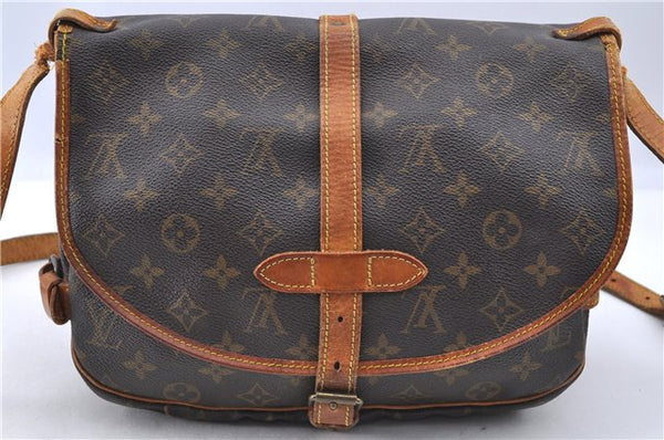 Auth LOUIS VUITTON Monogram Saumur 30 Shoulder Cross Body Bag M42256 LV H7719