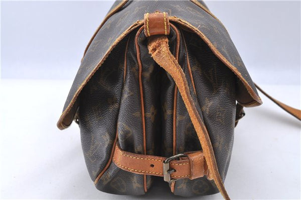 Auth LOUIS VUITTON Monogram Saumur 30 Shoulder Cross Body Bag M42256 LV H7719
