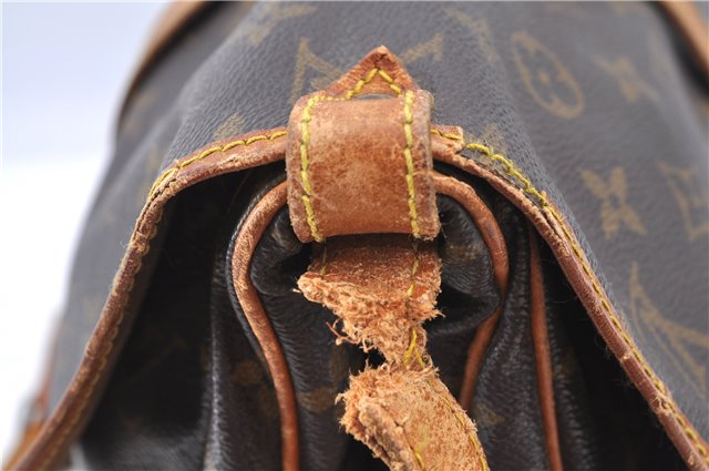 Auth LOUIS VUITTON Monogram Saumur 30 Shoulder Cross Body Bag M42256 LV H7719