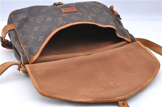 Auth LOUIS VUITTON Monogram Saumur 30 Shoulder Cross Body Bag M42256 LV H7719