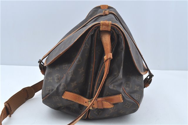 Auth LOUIS VUITTON Monogram Saumur 35 Shoulder Cross Body Bag M42254 LV H7722