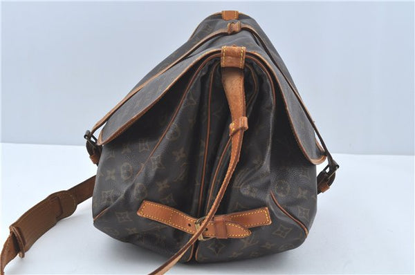Auth LOUIS VUITTON Monogram Saumur 35 Shoulder Cross Body Bag M42254 LV H7722
