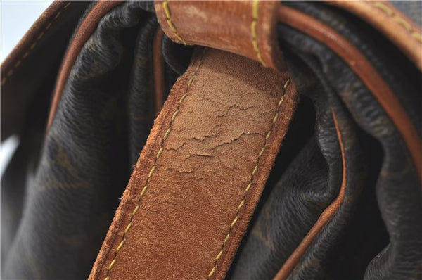 Auth LOUIS VUITTON Monogram Saumur 35 Shoulder Cross Body Bag M42254 LV H7722