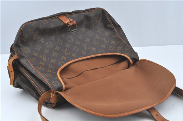 Auth LOUIS VUITTON Monogram Saumur 35 Shoulder Cross Body Bag M42254 LV H7722
