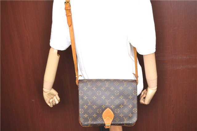Auth LOUIS VUITTON Monogram Cartouchiere GM Shoulder Cross Bag M51252 LV H7725