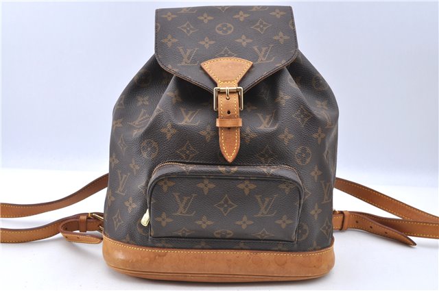 Authentic LOUIS VUITTON Monogram Montsouris MM Backpack M51136 LV H7726