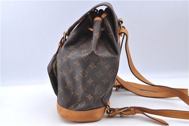 Authentic LOUIS VUITTON Monogram Montsouris MM Backpack M51136 LV H7726