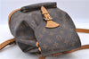 Authentic LOUIS VUITTON Monogram Montsouris MM Backpack M51136 LV H7726