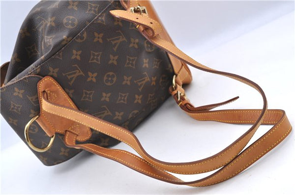 Authentic LOUIS VUITTON Monogram Montsouris MM Backpack M51136 LV H7726