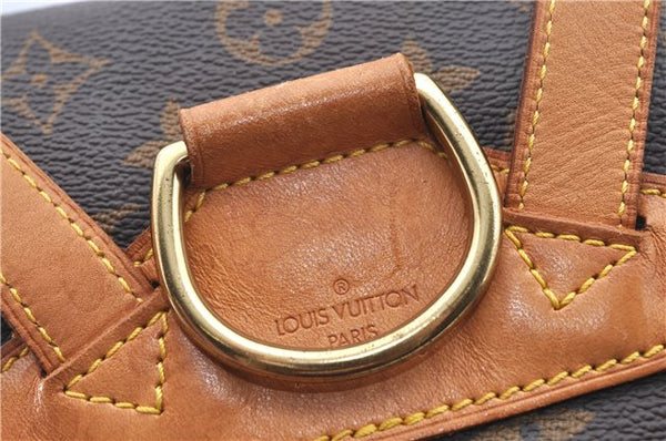 Authentic LOUIS VUITTON Monogram Montsouris MM Backpack M51136 LV H7726