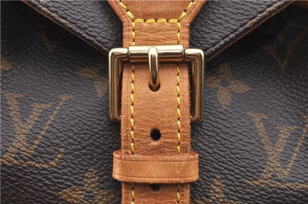 Authentic LOUIS VUITTON Monogram Montsouris MM Backpack M51136 LV H7726