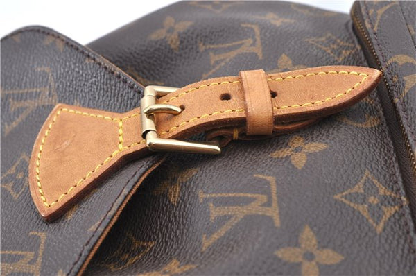 Authentic LOUIS VUITTON Monogram Montsouris MM Backpack M51136 LV H7726