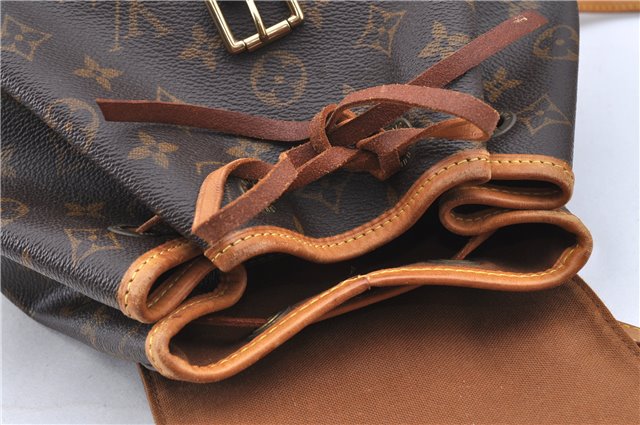 Authentic LOUIS VUITTON Monogram Montsouris MM Backpack M51136 LV H7726