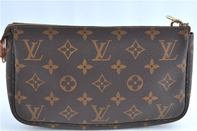 Authentic Louis Vuitton Monogram Pochette Accessoires Pouch M51980 LV H7727