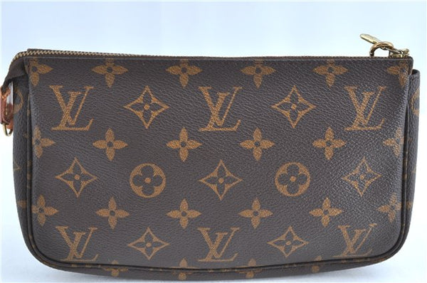 Authentic Louis Vuitton Monogram Pochette Accessoires Pouch M51980 LV H7727
