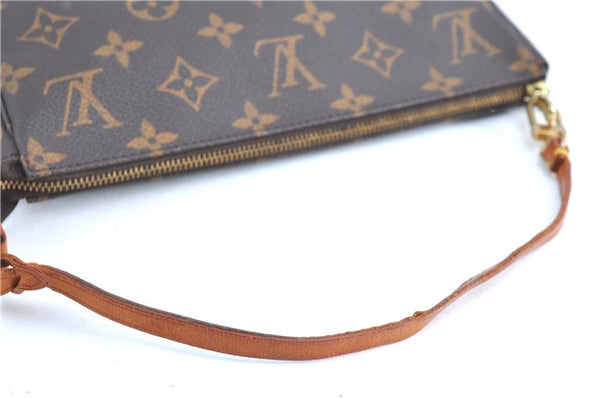 Authentic Louis Vuitton Monogram Pochette Accessoires Pouch M51980 LV H7727