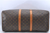 Authentic LOUIS VUITTON Monogram Keepall 55 Boston Bag M41424 LV H7728