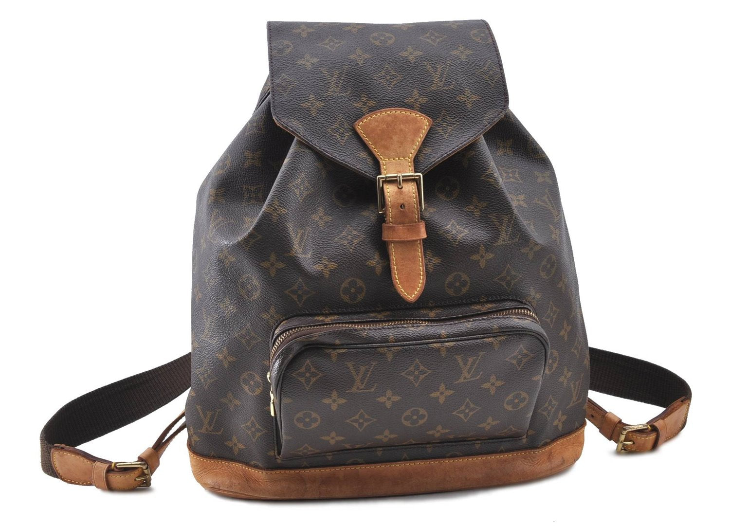 Authentic LOUIS VUITTON Monogram Montsouris GM Backpack M51135 LV H7730