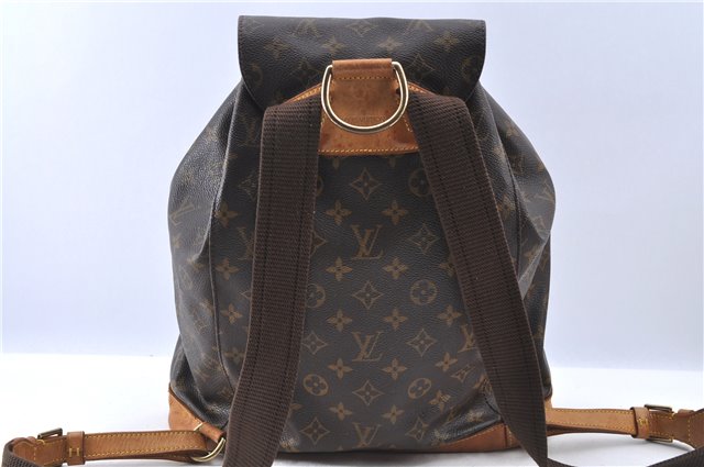 Authentic LOUIS VUITTON Monogram Montsouris GM Backpack M51135 LV H7730