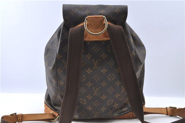 Authentic LOUIS VUITTON Monogram Montsouris GM Backpack M51135 LV H7730