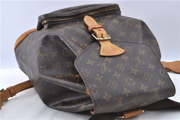 Authentic LOUIS VUITTON Monogram Montsouris GM Backpack M51135 LV H7730