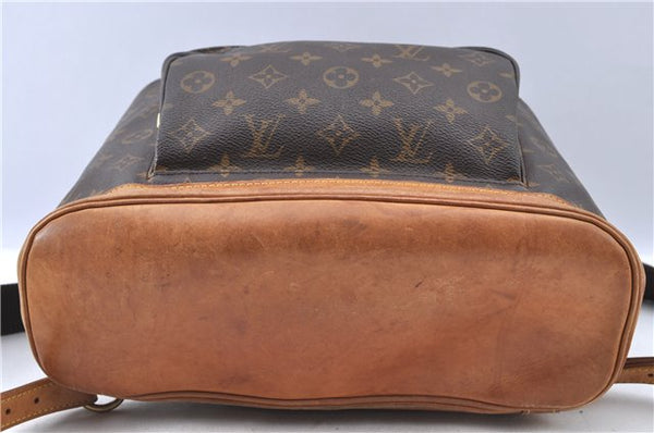 Authentic LOUIS VUITTON Monogram Montsouris GM Backpack M51135 LV H7730