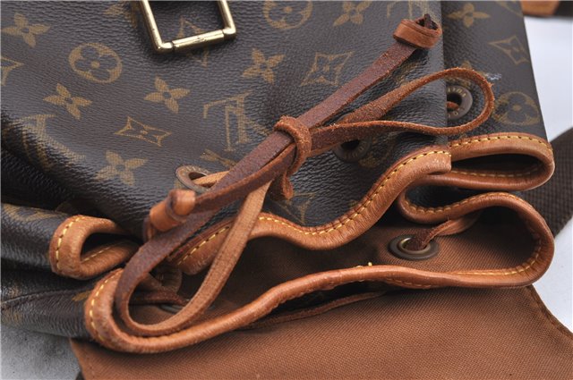 Authentic LOUIS VUITTON Monogram Montsouris GM Backpack M51135 LV H7730