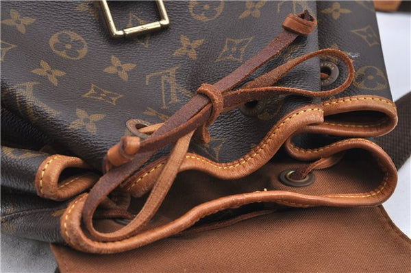 Authentic LOUIS VUITTON Monogram Montsouris GM Backpack M51135 LV H7730