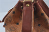 Authentic MCM Visetos PVC Leather Vintage Shoulder Cross Body Bag Brown H7735