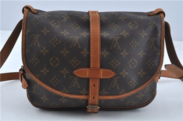 Auth LOUIS VUITTON Monogram Saumur 30 Shoulder Cross Body Bag M42256 LV H7738