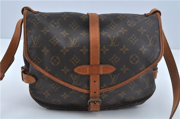Auth LOUIS VUITTON Monogram Saumur 30 Shoulder Cross Body Bag M42256 LV H7738