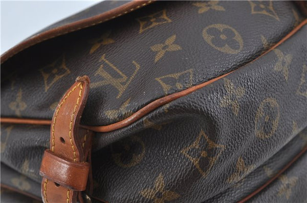 Auth LOUIS VUITTON Monogram Saumur 30 Shoulder Cross Body Bag M42256 LV H7738