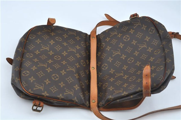 Auth LOUIS VUITTON Monogram Saumur 30 Shoulder Cross Body Bag M42256 LV H7738