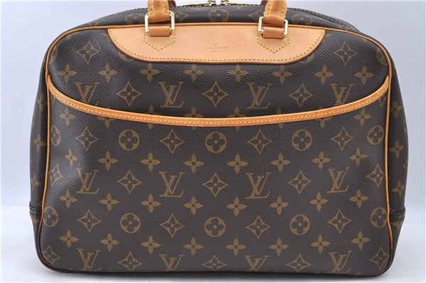 Authentic LOUIS VUITTON Monogram Deauville Hand Bag M47270 LV H7739