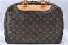 Authentic LOUIS VUITTON Monogram Deauville Hand Bag M47270 LV H7739