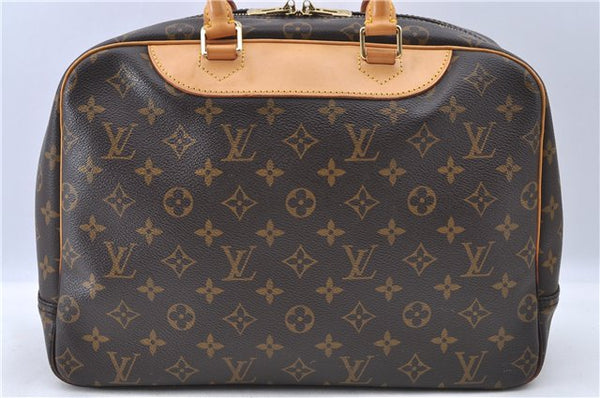 Authentic LOUIS VUITTON Monogram Deauville Hand Bag M47270 LV H7739
