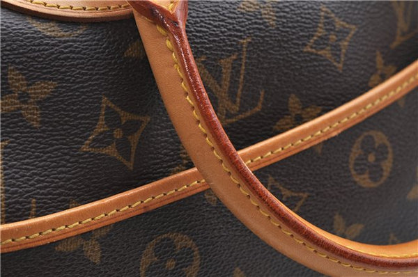 Authentic LOUIS VUITTON Monogram Deauville Hand Bag M47270 LV H7739