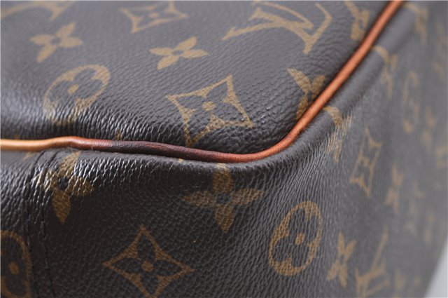 Authentic LOUIS VUITTON Monogram Deauville Hand Bag M47270 LV H7739
