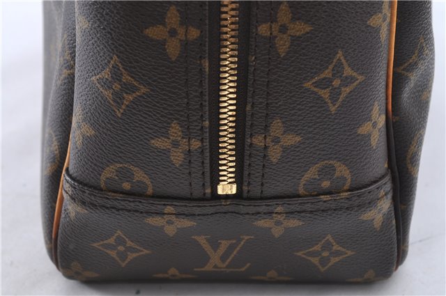 Authentic LOUIS VUITTON Monogram Deauville Hand Bag M47270 LV H7739