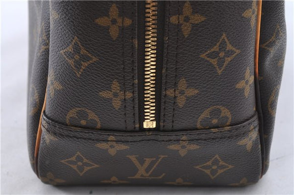 Authentic LOUIS VUITTON Monogram Deauville Hand Bag M47270 LV H7739