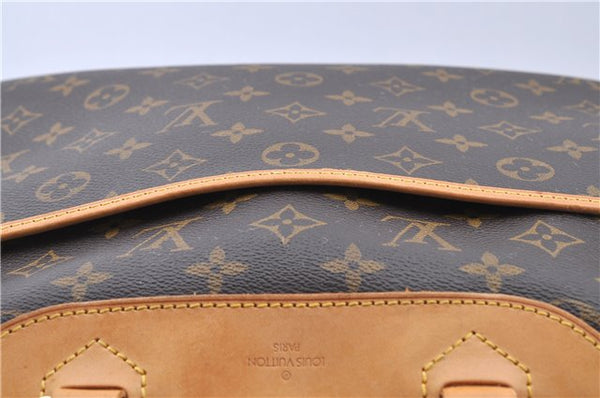 Authentic LOUIS VUITTON Monogram Deauville Hand Bag M47270 LV H7739