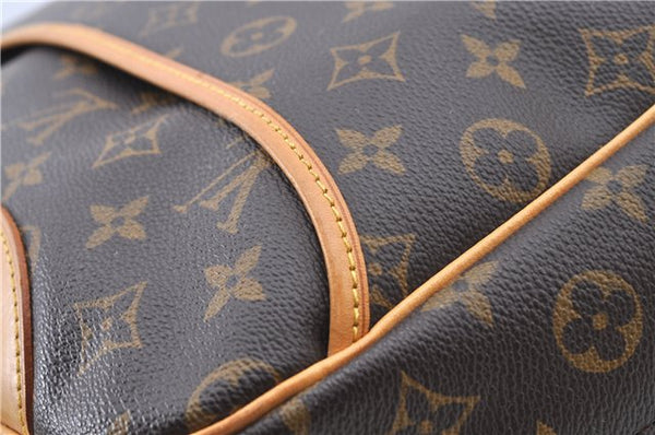 Authentic LOUIS VUITTON Monogram Deauville Hand Bag M47270 LV H7739